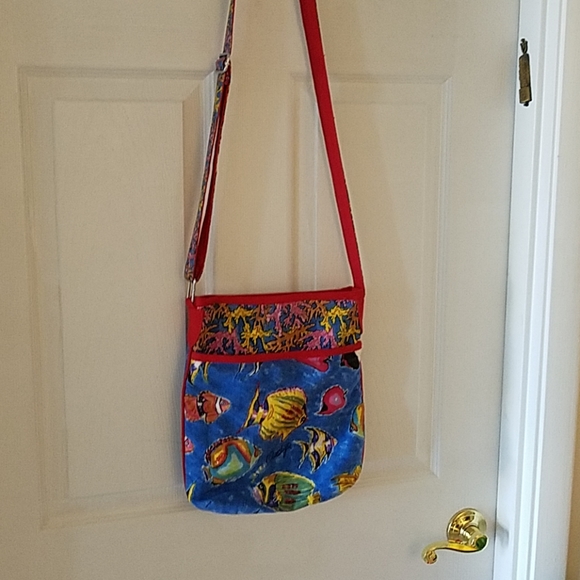 Anne Ormsby Hand Painted Crossbody Bag - Picture 1 of 5